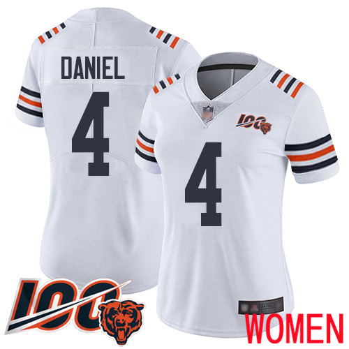 Chicago Bears Limited White Women Chase Daniel Jersey NFL Football 4 100th Season